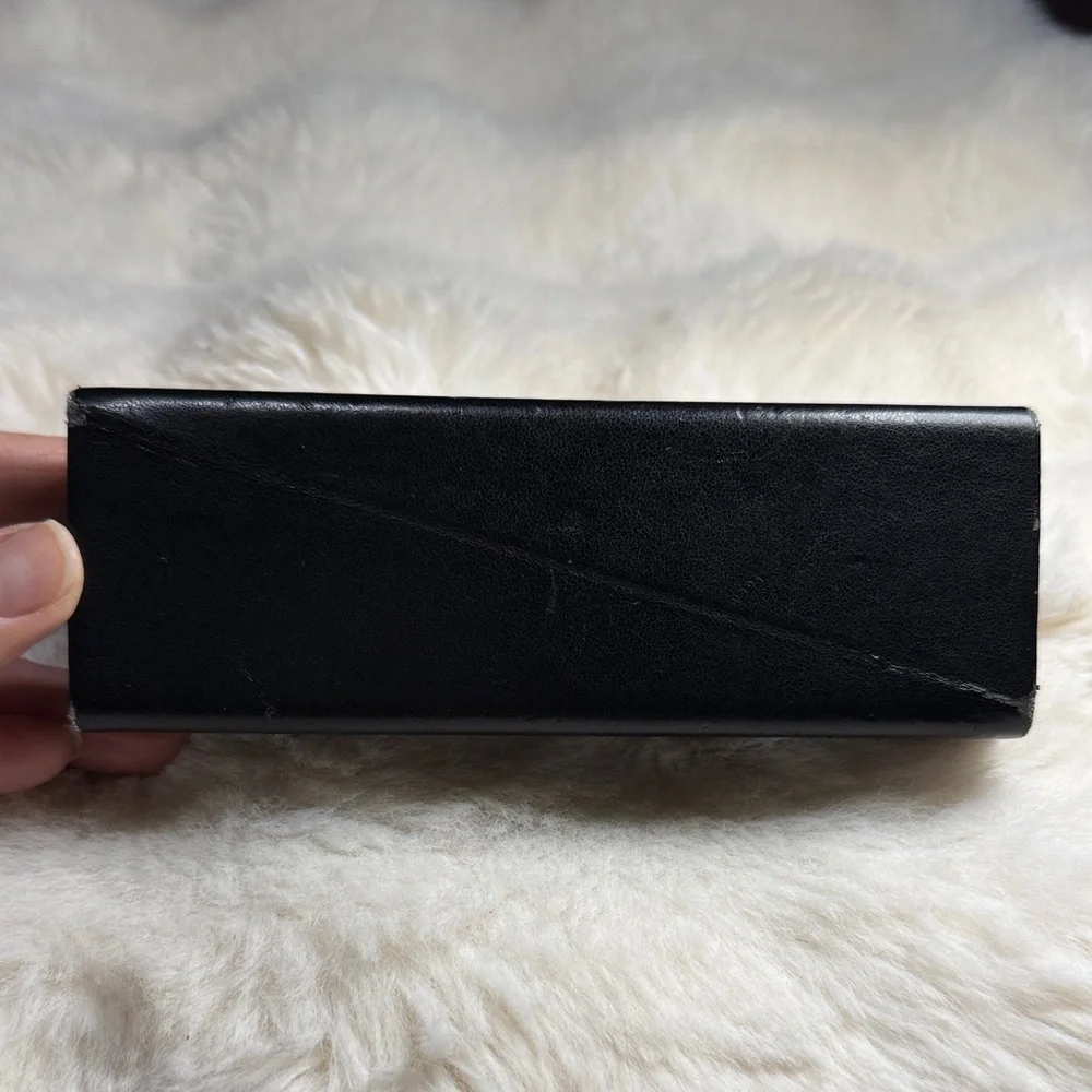 Fendi‎ Black Eyeglasses Case Logo Monogram Interior